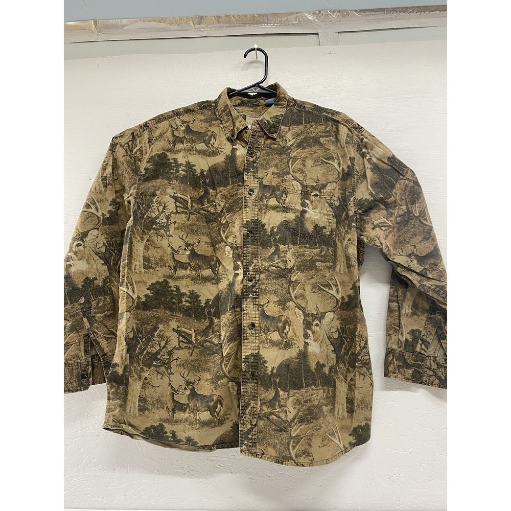 Legacy Falls Outfitters Camp Hunting Preppy‎ Office Men's Long Sleeve XL Shirt